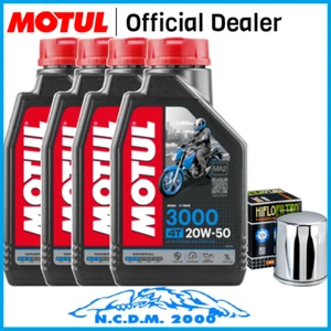Kit Inspección Aceite Motul 3000 20W50 Harley XLH 883 Sportster Hugger 99 - Bild 1 von 1