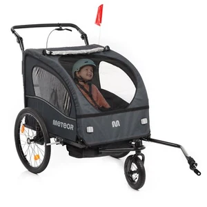 2in1 Kinderanhänger Fahrradanhänger mit Federung Jogger Anhänger für 1-2 Kinder - Bild 1 von 19