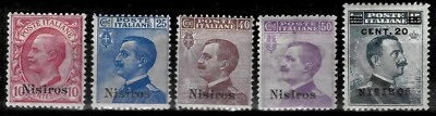 Italian Aegean Island 1912 ☀ Italian Stamps Overprinted "Nisiros" ☀  MNH (**) - Image 1 of 2