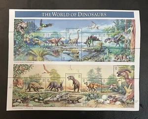 The world of Dinosaurs Sheet of 14 stamps 32 cents - Bild 1 von 1