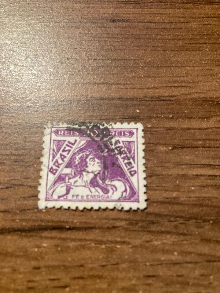 Brazil 1933 200 R Faith and Energy Sc-385 Violet  - Image 1 of 1