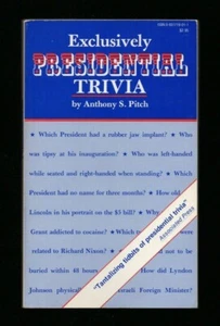 Exclusively Presidential Trivia By Anthony Pitch Paperback Book ✨ - Picture 1 of 3