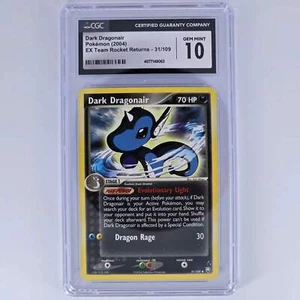 CGC 10 Dark Dragonair 31/109 Pokemon non comune EX Team Rocket Returns - Foto 1 di 2