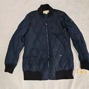 NEU MICHAEL KORS BLAU GESTEPPT GEPOLSTERTE NYLONJACKE M MEDIUM - Bild 1 von 6