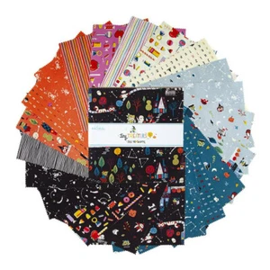 Riley Blake Tiny Treaters Fabric ~ Halloween Fat Quarter Bundle or Layer Cake - Picture 1 of 17