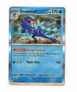 Pokemon Scarlett & Violet Quaquaval 054/198 Holo Raro - Imagen 1 de 2