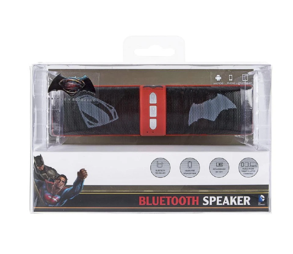 NUEVO Sakar BATMAN V SUPERMAN Portátil Bluetooth Teléfono Celular MP3 Mono Altavoz 08394 Foto 1 de 1