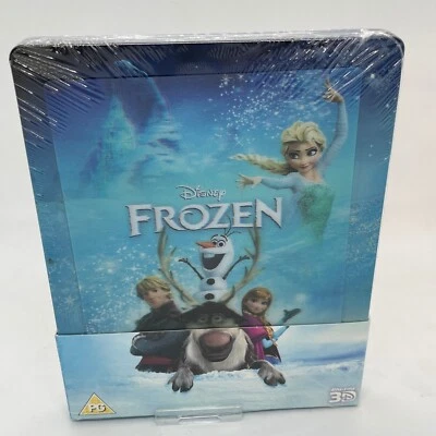 Frozen DISNEY (2013, 3D + 2D Blu-ray Steelbook) NEW SEALED UK - Image 1 of 4