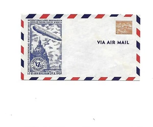 Zeppelin/29.8.1909 LZ III over Berlin, illustration in unused private GSU - Picture 1 of 2