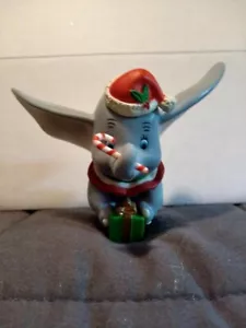 Disney Grolier Dumbo mit Zuckerstange & Geschenk Weihnachtsschmuck - Bild 1 von 5