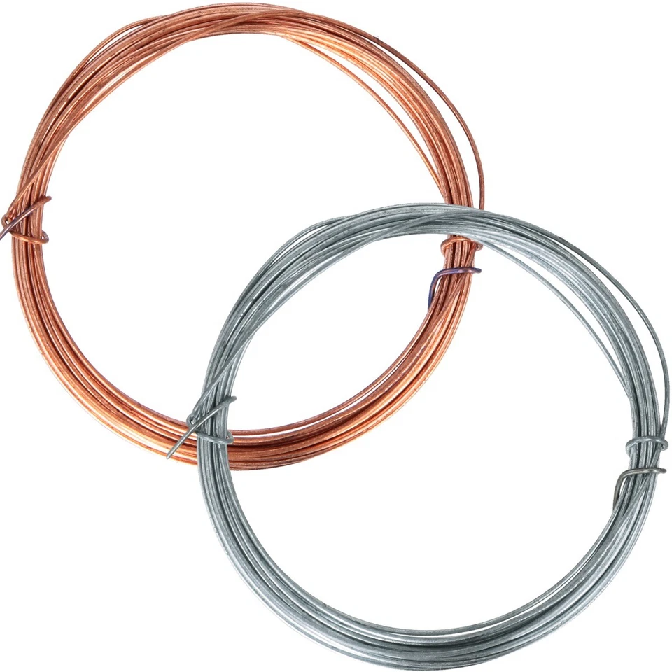 METAL WIRE 3M Flexible Craft Sculpting Florist Beading Picture Mirror Hanging UK - Image 1 of 1