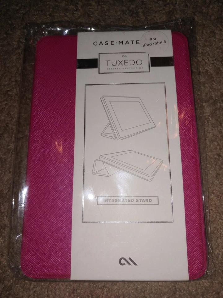 New Case-Mate Tuxedo Ultra-Slim Portfolio Case for Apple iPad Mini 4 - Pink - Image 1 of 3