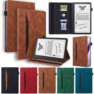 For Amazon kindle Scribe 10.2" PU Leather Smart Case Stand Card Slots Flip Cover - Image 1 of 4