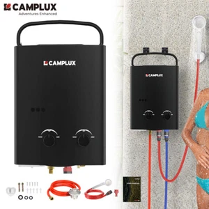 CAMPLUX 5L Tankless Gasdurchlauferhitzer LPG Propan Campingdusche 30 oder 37mbar - Bild 1 von 11