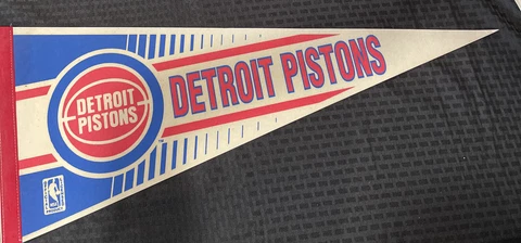DETROIT PISTONS Vintage Pennant | Used Slight Wear Cover