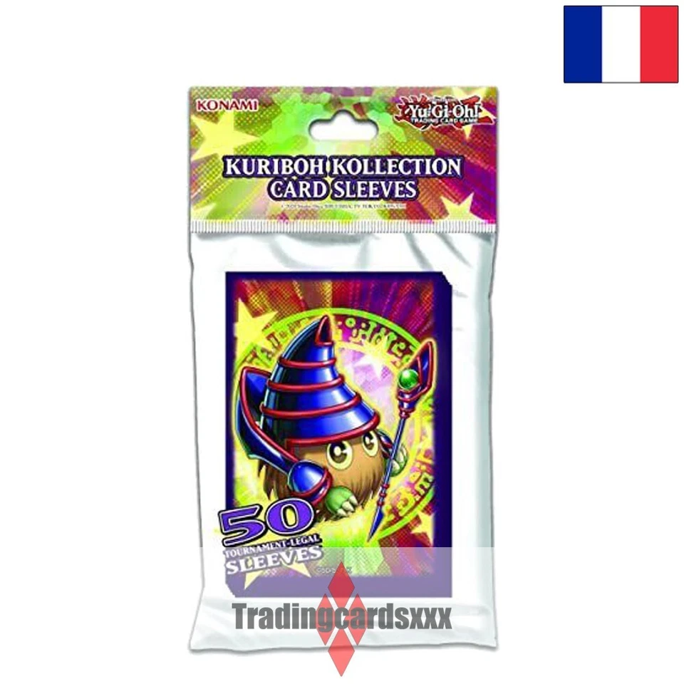 Konami - 50 Protèges Cartes Yu-Gi-Oh! Card Sleeves : Kuriboh Kollection