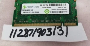 2GB  1RX8 PC2-5300S DDR2 DDR2-667 DDR2667  667 200PIN  NON-ECC SINGLE RANK 256X8 - Picture 1 of 1