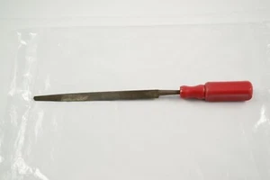 Grobet 6" Zoll 3-Quadrat Glatt Einzelschnitt Feile mit Kunststoffgriff - Bild 1 von 7