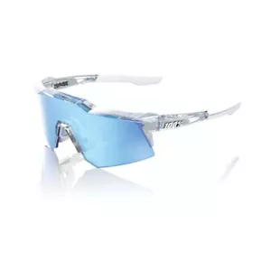100% Eyewear - Speedcraft XS - Translucent Clear HiPER® Blue Mirror Lens - Picture 1 of 5
