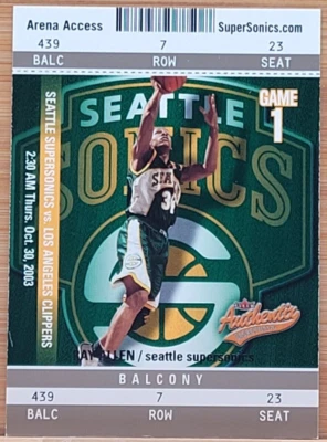 2003-04 FLEER AUTHENTIX RAY ALLEN #D/250 - Image 1 of 2