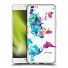 Official Nature Magick World Map Painted Watercolor Gel Case For Oppo Phones