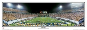 West Virginia Mountaineers END ZONE Mountaineer Field Panoramic POSTER Print - Picture 1 of 1