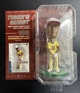 TIGER WOODS NIKE BOBBLE HEAD 2002 TIGER'S QUEST Collector Series TINY CHAMP NIB - Imagen 1 de 4