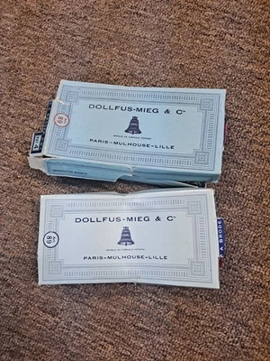 Lot Of 2 Boxes Dollfus Mieg And Cie Thread Floss  - Image 1 of 4