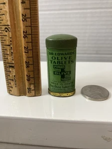 Tavolette Olive Dr Edwards Vintage Metallo Latta Ha Contenuto Country Cottage - Foto 1 di 4