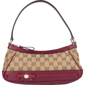 Gucci GG Monogram Ribbon Shoulder Bag Tasche - Bild 1 von 11