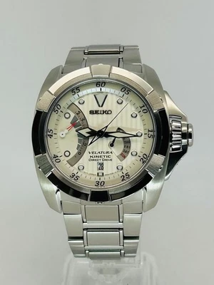 Seiko Velatura Day Date Direct Drive Kinetic Mens Watch Authentic Working - Image 1 of 4