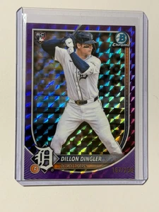 Bowman 2025 cromo Dillon Dingler púrpura geométrico/250 #41 radiocontrol - Imagen 1 de 2
