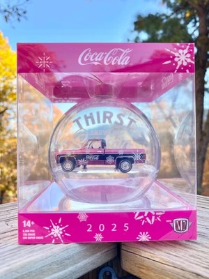 1976 GMC Sierra Grande 15 2025 M2 Machines Coca-Cola Christmas Ornament Coke C10 - Image 1 of 4