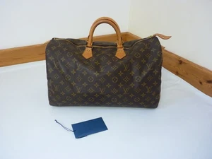 Louis Vuitton Speedy 40 Monogram Handbag Authentic Vintage Travel cabin size - Picture 1 of 23
