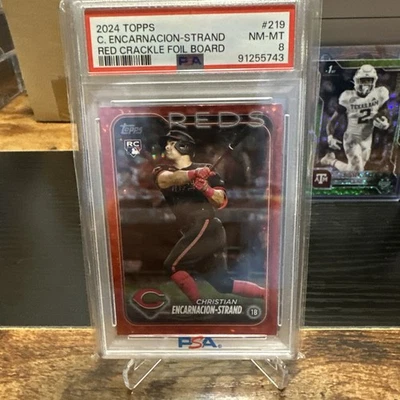 2024 Topps Christian Encarnacion-Strand US201 Red Crackle Color Match Foil /199 - Image 1 of 2
