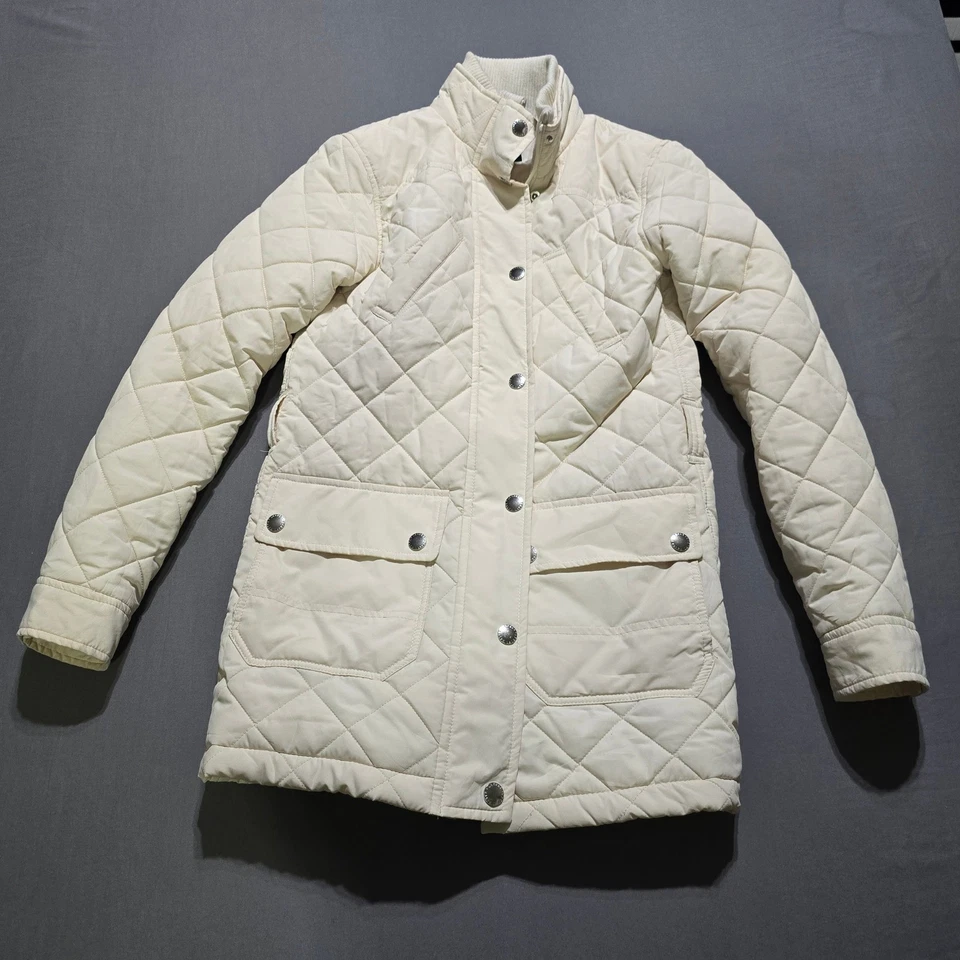 Chaqueta acolchada SPOTS Lauren Ralph Lauren crema para mujer ropa exterior mediana Foto 1 de 4