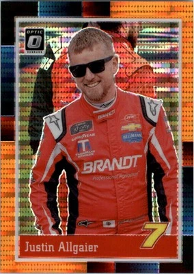 2021 Donruss Optic Orange Pulsar #79 Justin Allgaier RETRO - Racing - Image 1 of 2