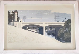 LA River and Hyperion Bridge GICLÉE PRINT By Chris Turnham - Picture 1 of 12