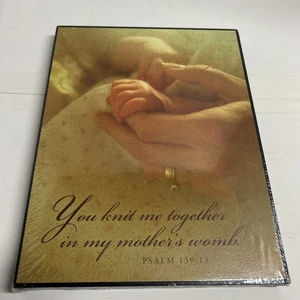 P Graham Dunn Wood Wall Decor Hanging/Tabletop Baby Hand Plaque Psalm 139:13 - Picture 1 of 5
