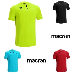 ECO SHIRT FOOTBALL SOCCER REFEREE DIENST - MACRON - Size S - 3XL - Picture 1 of 15