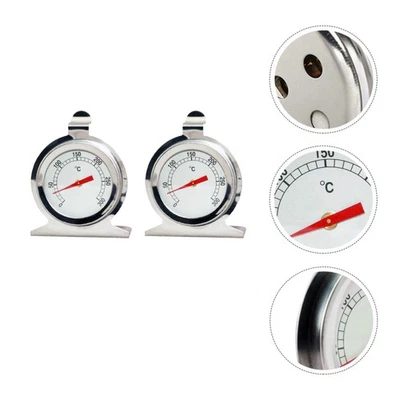  2 Pcs Ofen Thermometer Backofen Temperaturmesser Kochthermometer - Bild 1 von 4