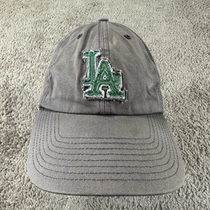 Los Angeles Dodgers Hat Cap Fitted Mens Medium Gray Green MLB Baseball Shamrock - Picture 1 of 10