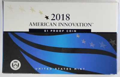2018 US Mint $1 Proof Coin American Innovation w/ COA and in OGP - Image 1 of 3