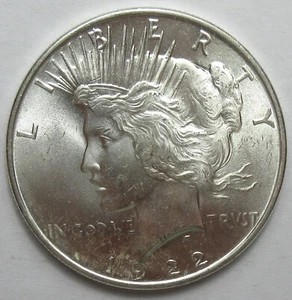 Silber Peace Dollar 1922 -sehr Auswahl Stempelglanz- (#97i) - Bild 1 von 2