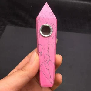 Rot Türkis Synthetisch Quarz Kristall Stein Gefäß Heilstab Reiki Rock - Bild 1 von 7