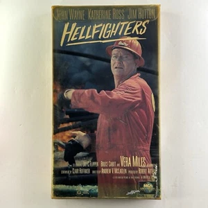 Hellfighters VHS VCR Video Tape Used Movie John Wayne 1991 - Imagen 1 de 3