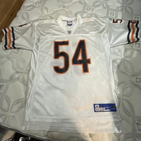 NIKE ON FIELD BRIAN URLACHER WHITE JERSEY MEN SZ L WHITE #54 CHICAGO BEARS NFL Cover