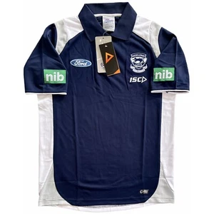 Authentic ISC Geelong Cats 2013 AFL Players Media Polo Shirt. BNWT, Size S. - Picture 1 of 9