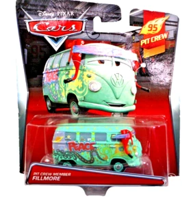 Disney Pixar Cars 2 Race Team Fillmore #14 Volkswagen Psychedelic Bus - Picture 1 of 5
