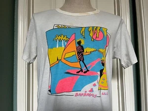 Camiseta Vintage Años 80 Barbados Retro Neón Talla M - Imagen 1 de 10